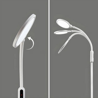 ZOWALA - Simple Adjustable LED Metal Floor Lamp Image - 8
