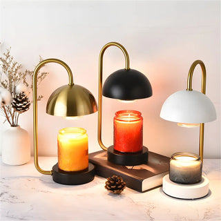 Simple Elegant Dome Shape Metal Candle Table Lamp Zawala Image - 1