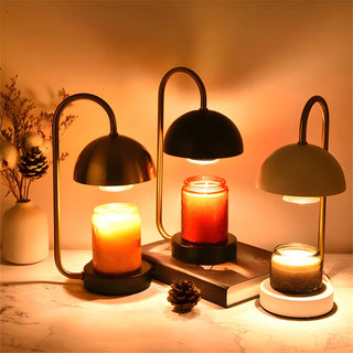 Simple Elegant Dome Shape Metal Candle Table Lamp Zawala Image - 2
