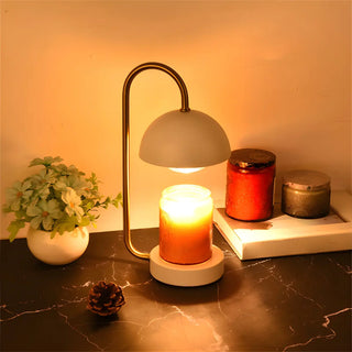 Simple Elegant Dome Shape Metal Candle Table Lamp Zawala Image - 3