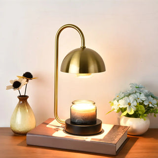 Simple Elegant Dome Shape Metal Candle Table Lamp Zawala Image - 4