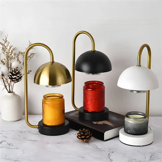 Simple Elegant Dome Shape Metal Candle Table Lamp Zawala Image - 8