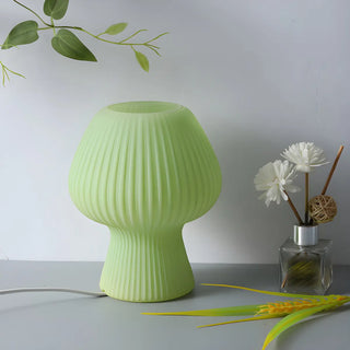 Modern Geometric Textured Glass Bedroom Table Lamp Zawala Image - 16