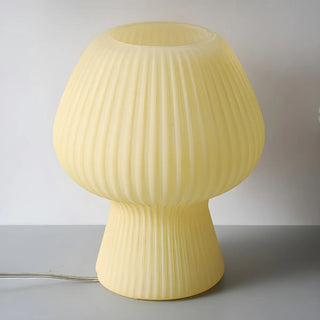 Modern Geometric Textured Glass Bedroom Table Lamp Zawala Image - 3