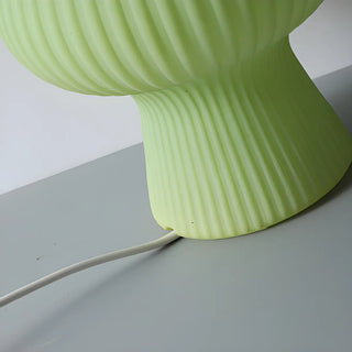 Modern Geometric Textured Glass Bedroom Table Lamp Zawala Image - 14