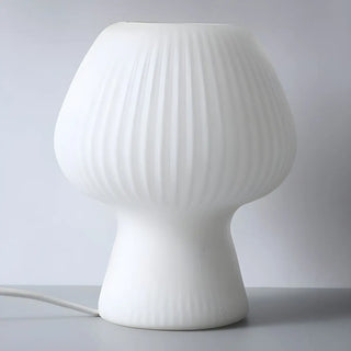 Modern Geometric Textured Glass Bedroom Table Lamp Zawala Image - 9