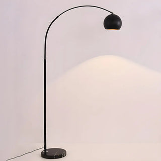 Adjustable Height Simple Yellow Dome Metal Floor Lamp Zawala Image - 10