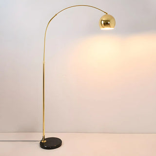 Adjustable Height Simple Yellow Dome Metal Floor Lamp Zawala Image - 13