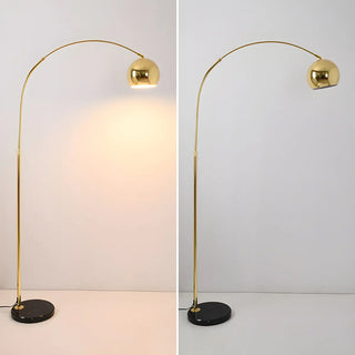 Adjustable Height Simple Yellow Dome Metal Floor Lamp Zawala Image - 16