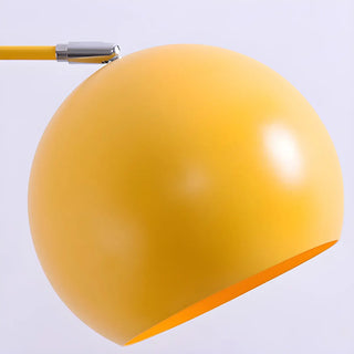 Adjustable Height Simple Yellow Dome Metal Floor Lamp Zawala Image - 17