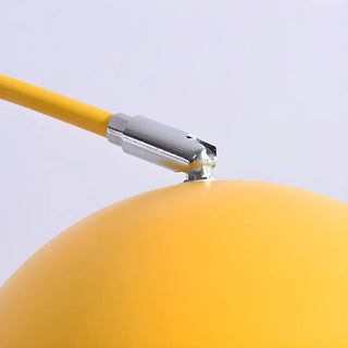 Adjustable Height Simple Yellow Dome Metal Floor Lamp Zawala Image - 19