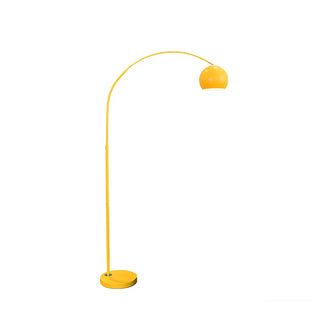 Adjustable Height Simple Yellow Dome Metal Floor Lamp Zawala Image - 20