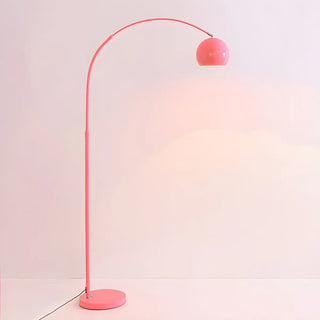 Adjustable Height Simple Yellow Dome Metal Floor Lamp Zawala Image - 9