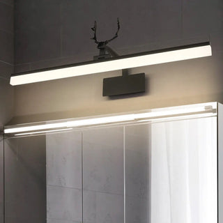 ZOWALA - Simple Antler Design Black LED Vanity Mirror Light Image - 1
