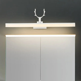 ZOWALA - Simple Antler Design Black LED Vanity Mirror Light Image - 4