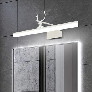 ZOWALA - Simple Antler Design Black LED Vanity Mirror Light Image - 5