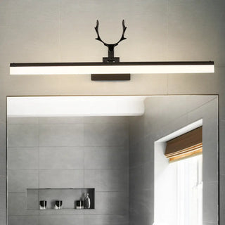 ZOWALA - Simple Antler Design Black LED Vanity Mirror Light Image - 3