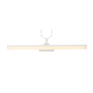 ZOWALA - Simple Antler Design Black LED Vanity Mirror Light Image - 10