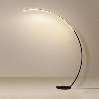 ZOWALA - Simple Black Arc Linear LED Floor Light Image - 6