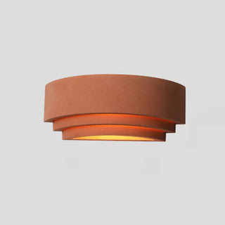 Simple Mini Concrete Multi-Tier Arch Wall Light Grey Zawala Image - 3