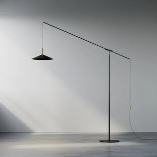 Adjustable Simple Hanging Cone Cantilever Floor Lamp Zawala Image - 1