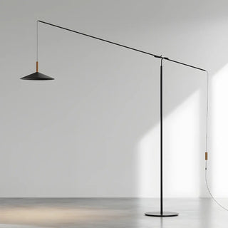 Adjustable Simple Hanging Cone Cantilever Floor Lamp Zawala Image - 2