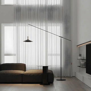 Adjustable Simple Hanging Cone Cantilever Floor Lamp Zawala Image - 3