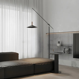 Adjustable Simple Hanging Cone Cantilever Floor Lamp Zawala Image - 4