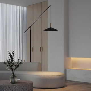 Adjustable Simple Hanging Cone Cantilever Floor Lamp Zawala Image - 6