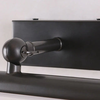 Modern Black Cylinder Metal Mirror  Vanity LED Light Zawala Image - 15