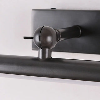 Modern Black Cylinder Metal Mirror  Vanity LED Light Zawala Image - 16