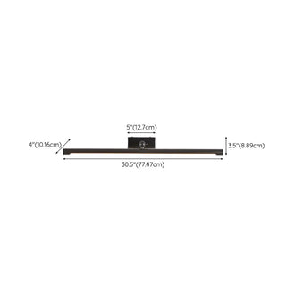 Modern Black Cylinder Metal Mirror  Vanity LED Light Zawala Image - 19
