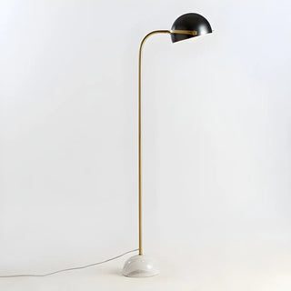 Simple Black Dome Adjustable Metal LED Floor Lamp Zawala Image - 10