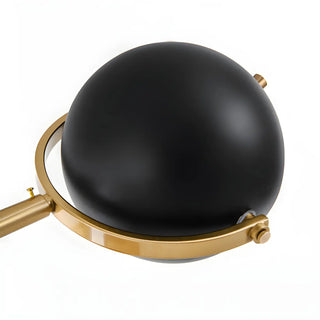 Simple Black Dome Adjustable Metal LED Floor Lamp Zawala Image - 12