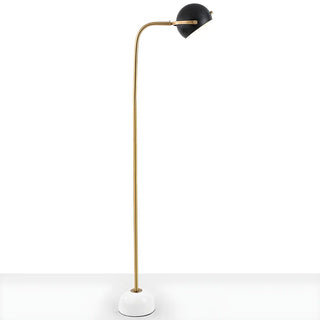 Simple Black Dome Adjustable Metal LED Floor Lamp Zawala Image - 16