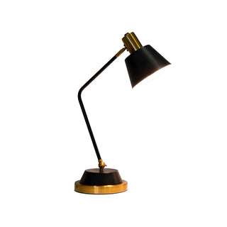Simple Black Adjustable Bell Shade Metal Table Lamp Zawala Image - 14