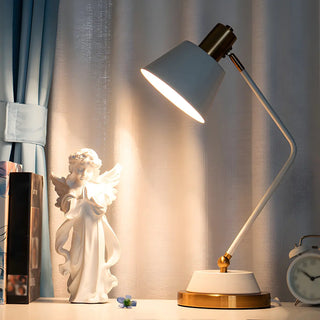 Simple Black Adjustable Bell Shade Metal Table Lamp Zawala Image - 5