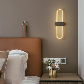 ZOWALA - Simple Gold Oval LED Vanity Wall Light Fixtures Image - 1