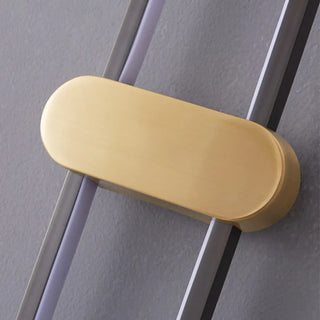ZOWALA - Simple Gold Oval LED Vanity Wall Light Fixtures Image - 10