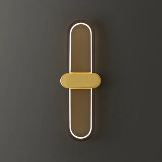 ZOWALA - Simple Gold Oval LED Vanity Wall Light Fixtures Image - 6