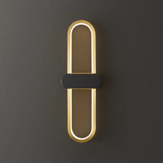 ZOWALA - Simple Gold Oval LED Vanity Wall Light Fixtures Image - 7
