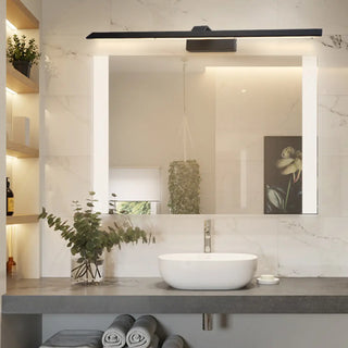 ZOWALA - Simple Black Metal LED Panel Vanity Light Image - 1