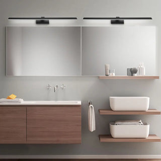 ZOWALA - Simple Black Metal LED Panel Vanity Light Image - 2