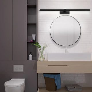 ZOWALA - Simple Black Metal LED Panel Vanity Light Image - 3