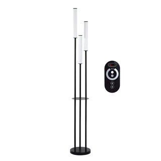 Adjustable Height Black Stand Simple Tube Floor Lamp Zawala Image - 10