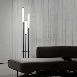 Adjustable Height Black Stand Simple Tube Floor Lamp Zawala Image - 12
