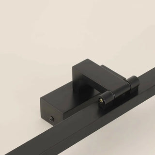 Black Modern Rectangular LED Mirror Vanity Light Zawala Image - 9