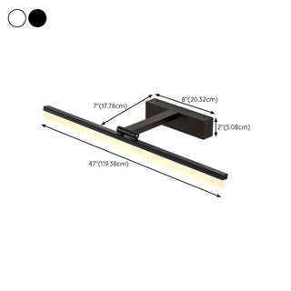 Simple Rectangular Bathroom LED Vanity Mirror Light Zawala Image - 17