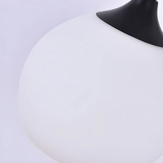 Elegant Frosted Glass Shade Arc Metal Base Table Lamp Zawala Image - 11