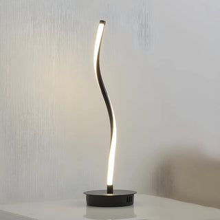 Simple Linear Spiral Candle Cordless LED Table Lamp Zawala Image - 5